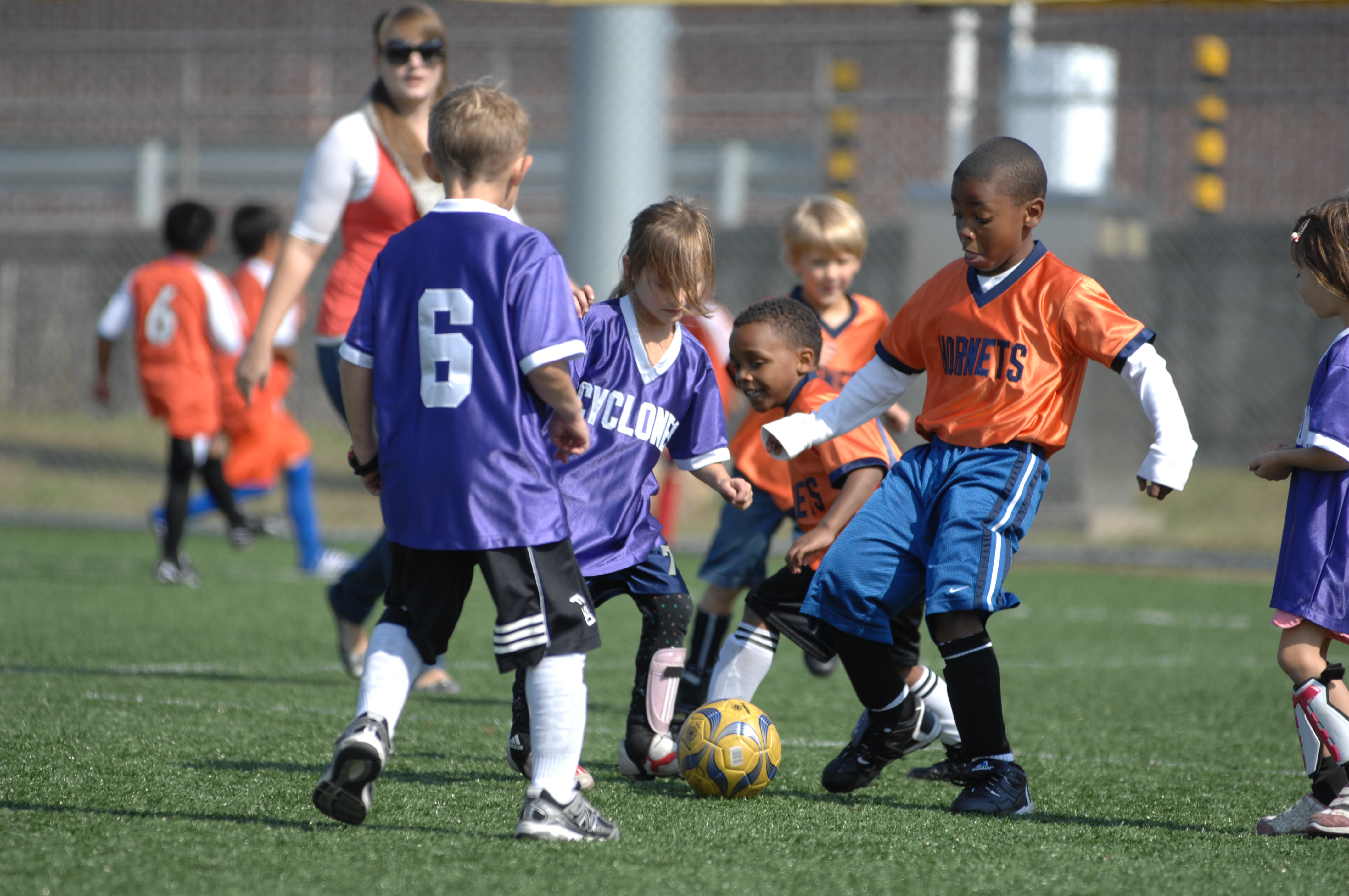Children participating in organized sports